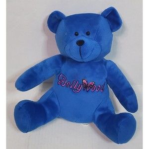Fiesta Dollywood Teddy Bear Plush Blue Stuffed Animal Toy Souvenir 10"